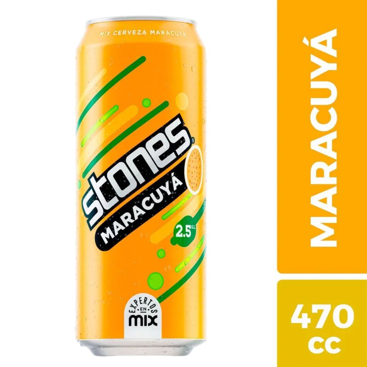 STONES - Cerveza Maracuyá Stones Lata 2.5° 470 ml