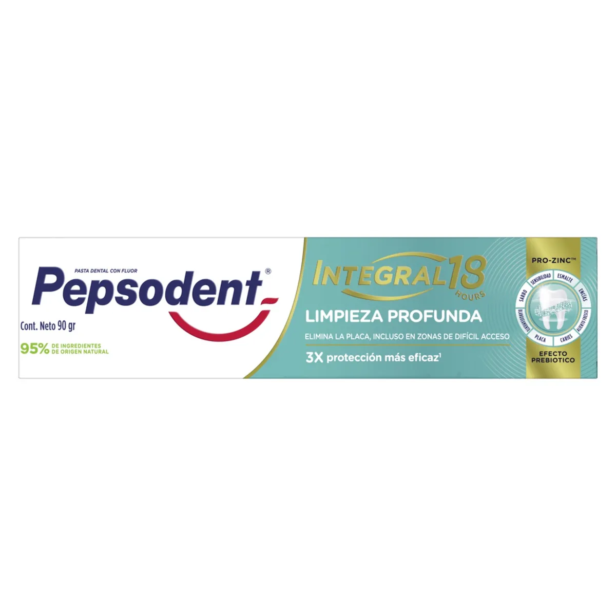 PEPSODENT - Pasta de Dientes Limpieza Profunda Integral 18 Pepsodent 90 gr