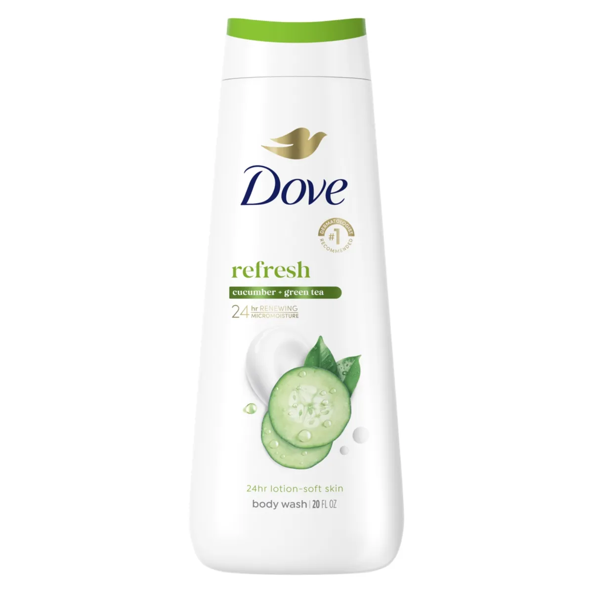 DOVE - Jabón Corporal Refresh Pepino y Té Verde Dove 591 ml
