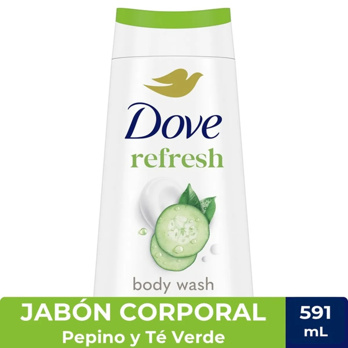 DOVE - Jabón Corporal Refresh Pepino y Té Verde Dove 591 ml