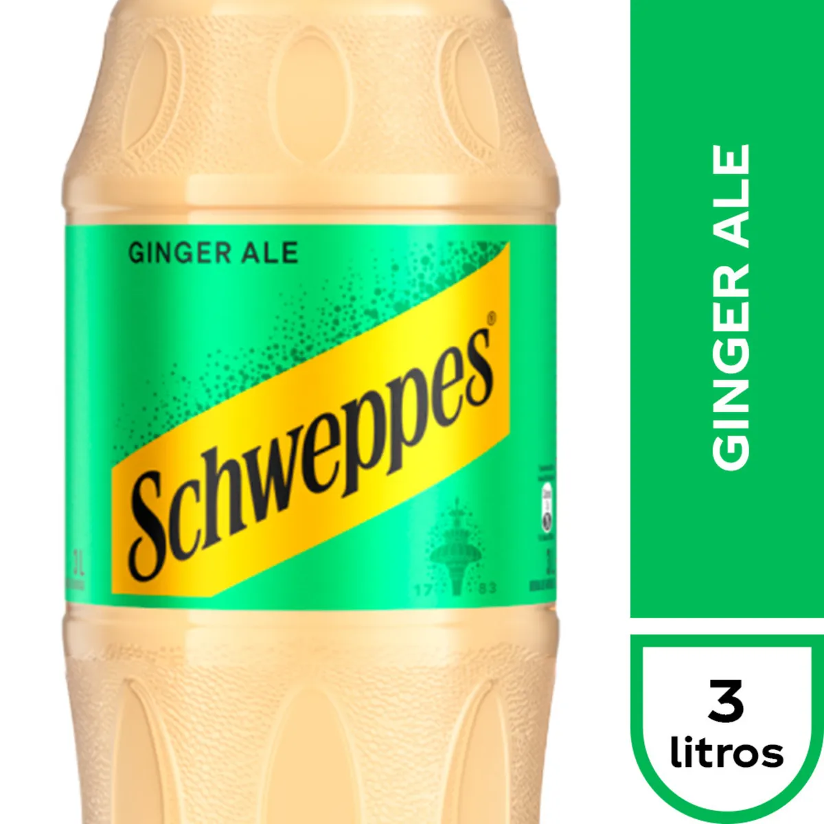 SCHWEPPES - Bebida Ginger Ale Schweppes Desechable 3 L