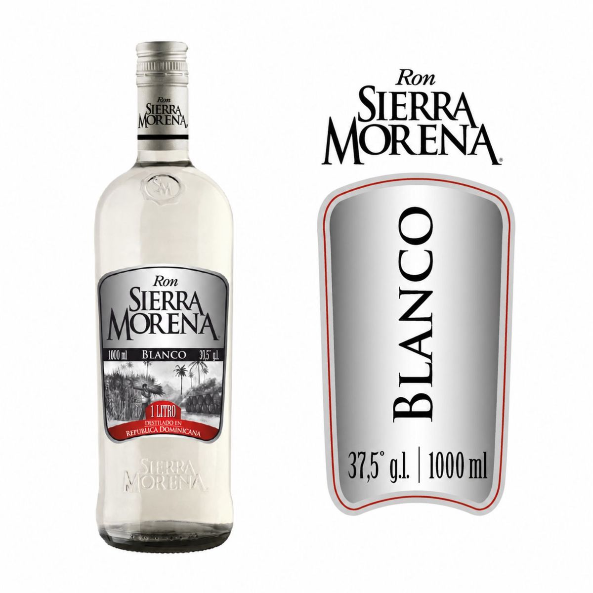 SIERRA MORENA - Ron Blanco Sierra Morena 37.5° 1 L