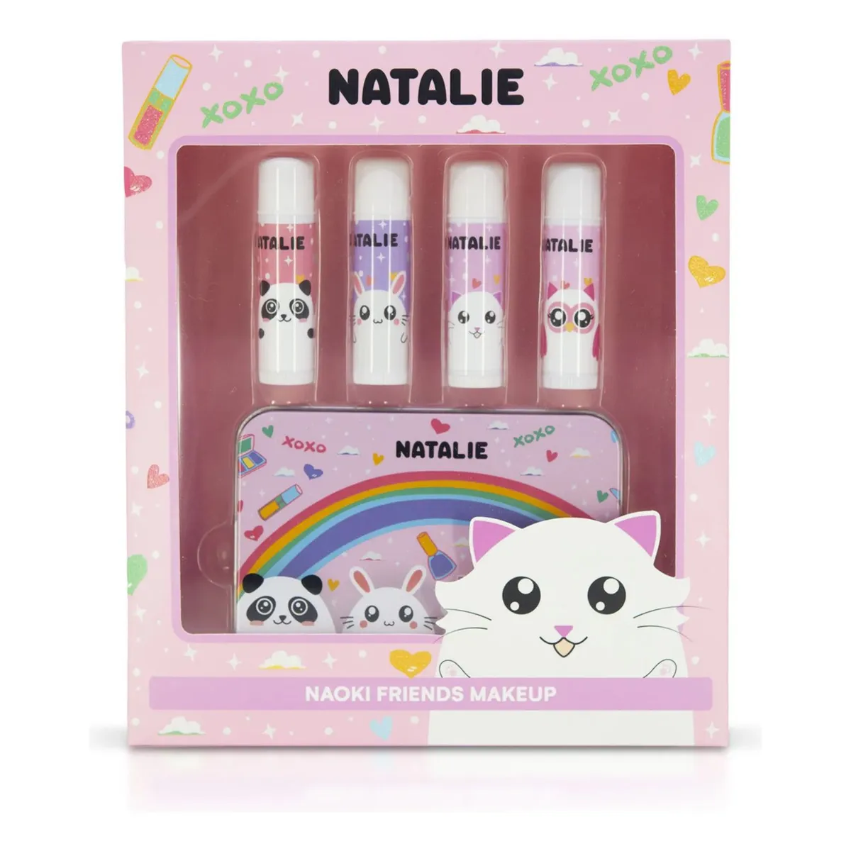 NATALIE - Estuche Bálsamos Labiales Naoki Friends Natalie 4 un