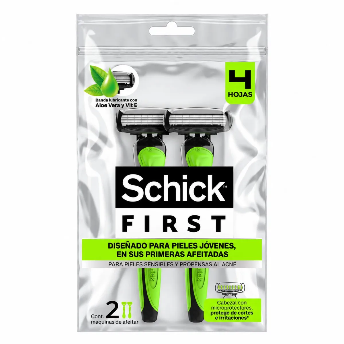 SCHICK - Máquina de Afeitar First Schick 2 un