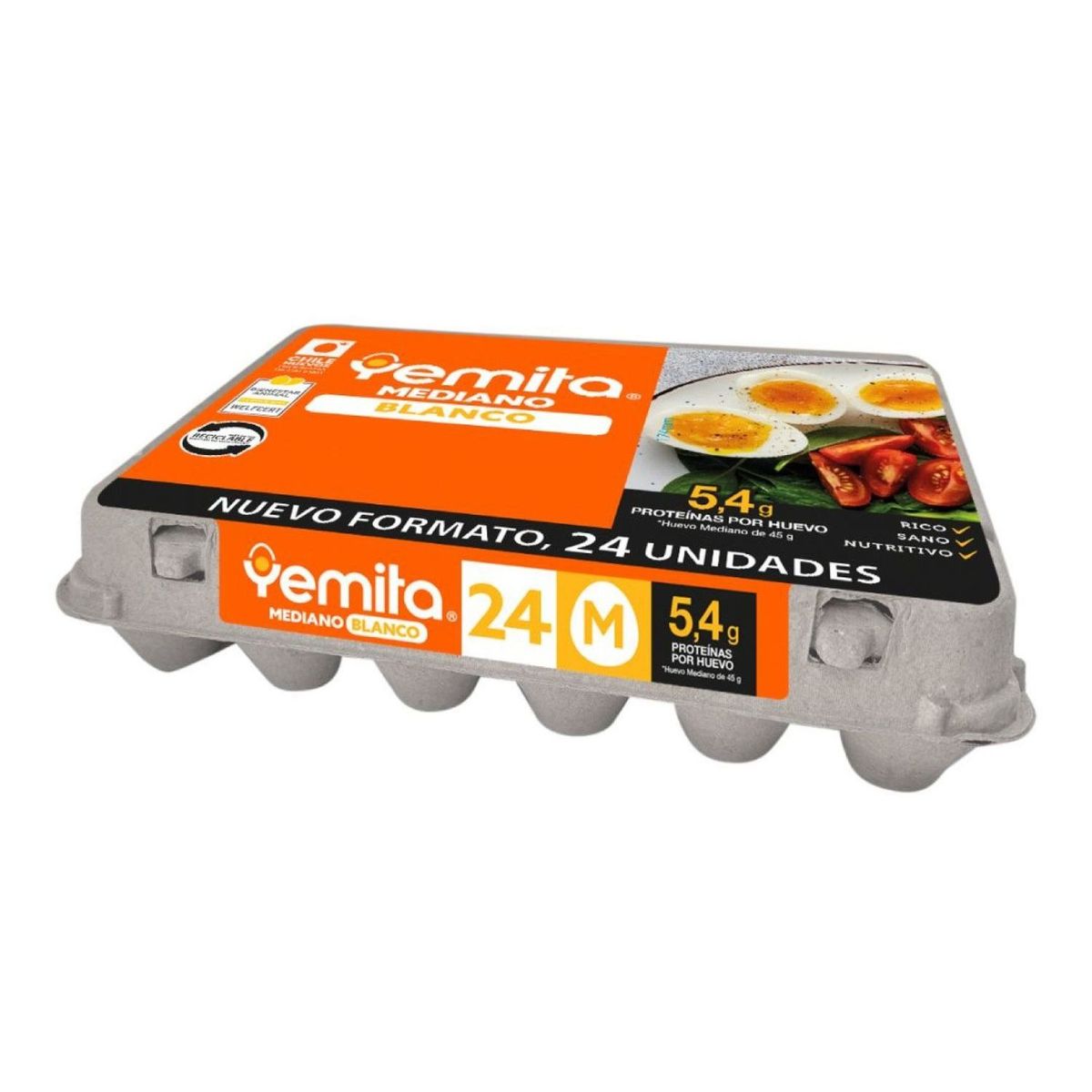 YEMITA - Huevo Blanco Mediano Yemita 24 un