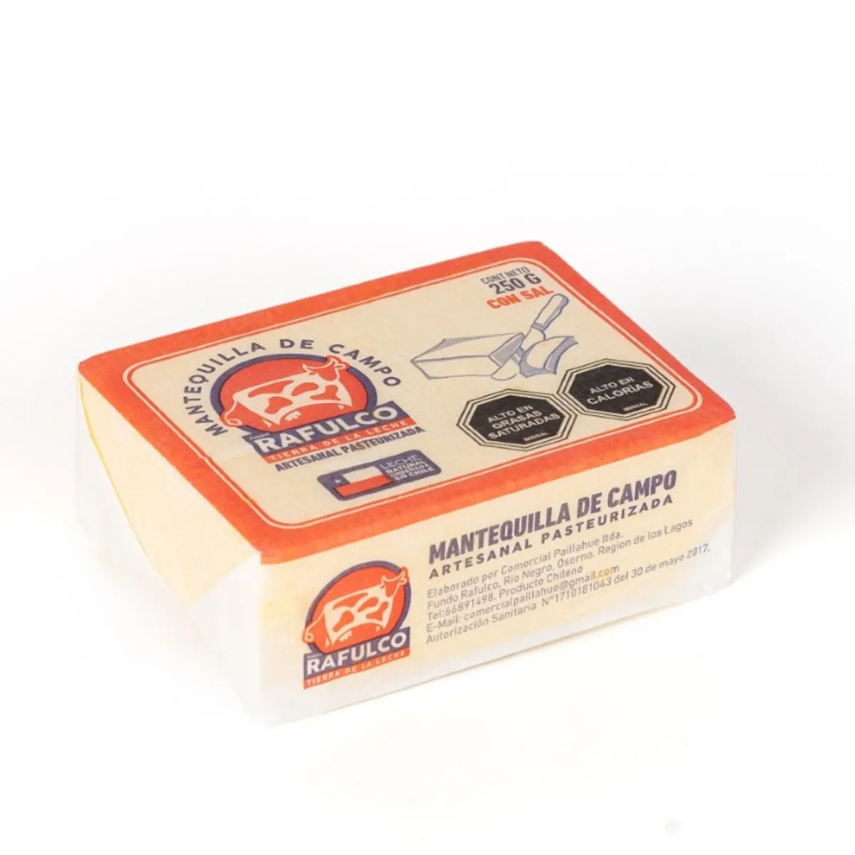 RAFULCO - Mantequilla Artesanal con Sal Pan Rafulco 250 gr