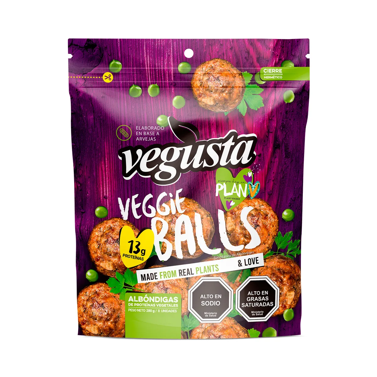 VEGUSTA - Albóndiga Vegetal Veggie Balls Vegusta 280 gr