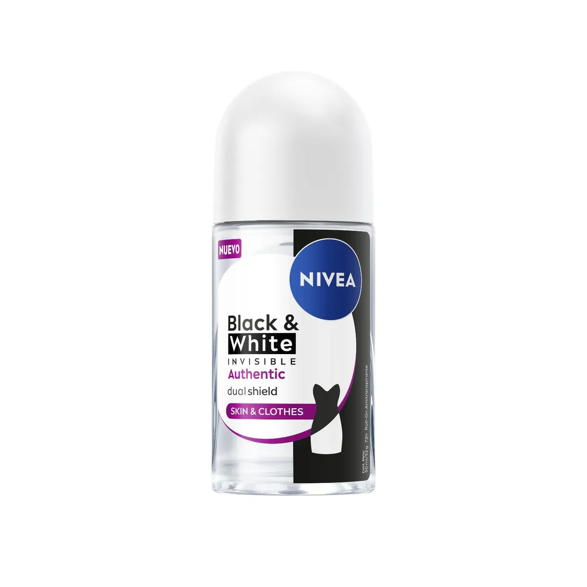 NIVEA - Antitranspirante Roll On Authentic Anti Manchas Mujer Nivea 50 ml