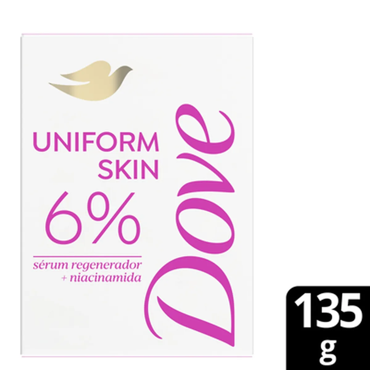 DOVE - Jabón en Barra Sérum Corporal Uniform Skin Dove 135 gr