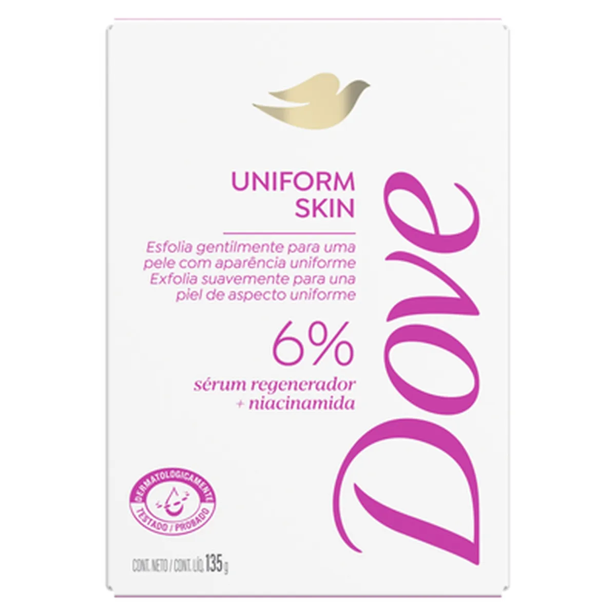 DOVE - Jabón en Barra Sérum Corporal Uniform Skin Dove 135 gr