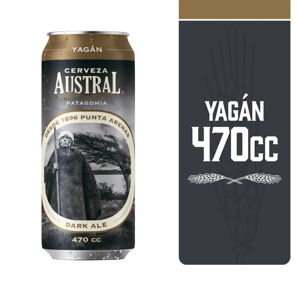 AUSTRAL - Cerveza Artesanal Yagán Dark Ale Austral 5° 470 ml