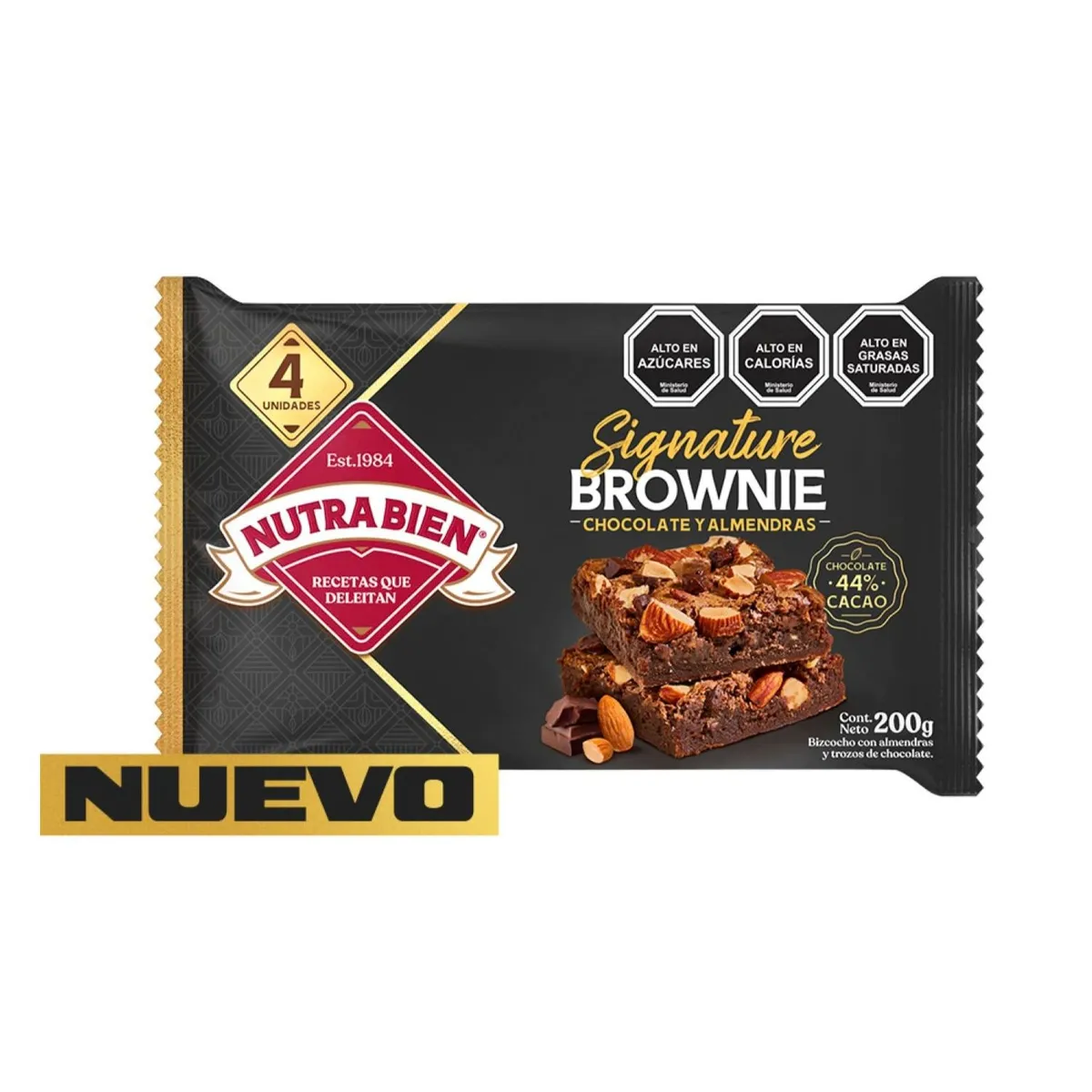 NUTRA BIEN - Brownie Signature Chocolate y Almendras Nutra Bien 4 un