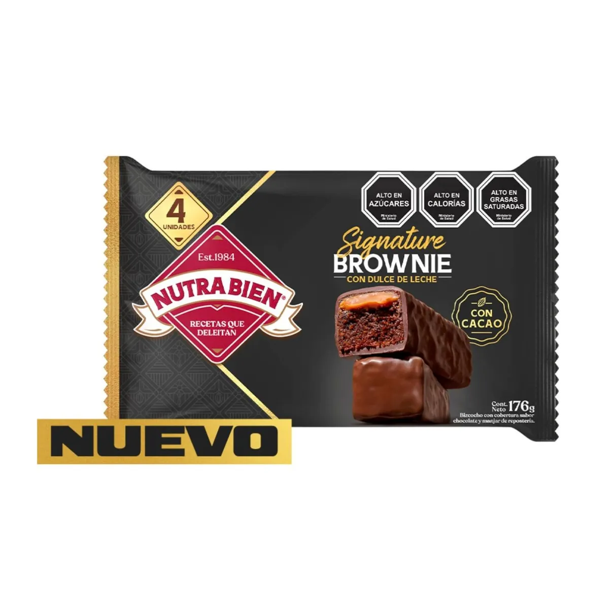 NUTRA BIEN - Brownie Signature con Dulce de Leche Nutra Bien 4 un