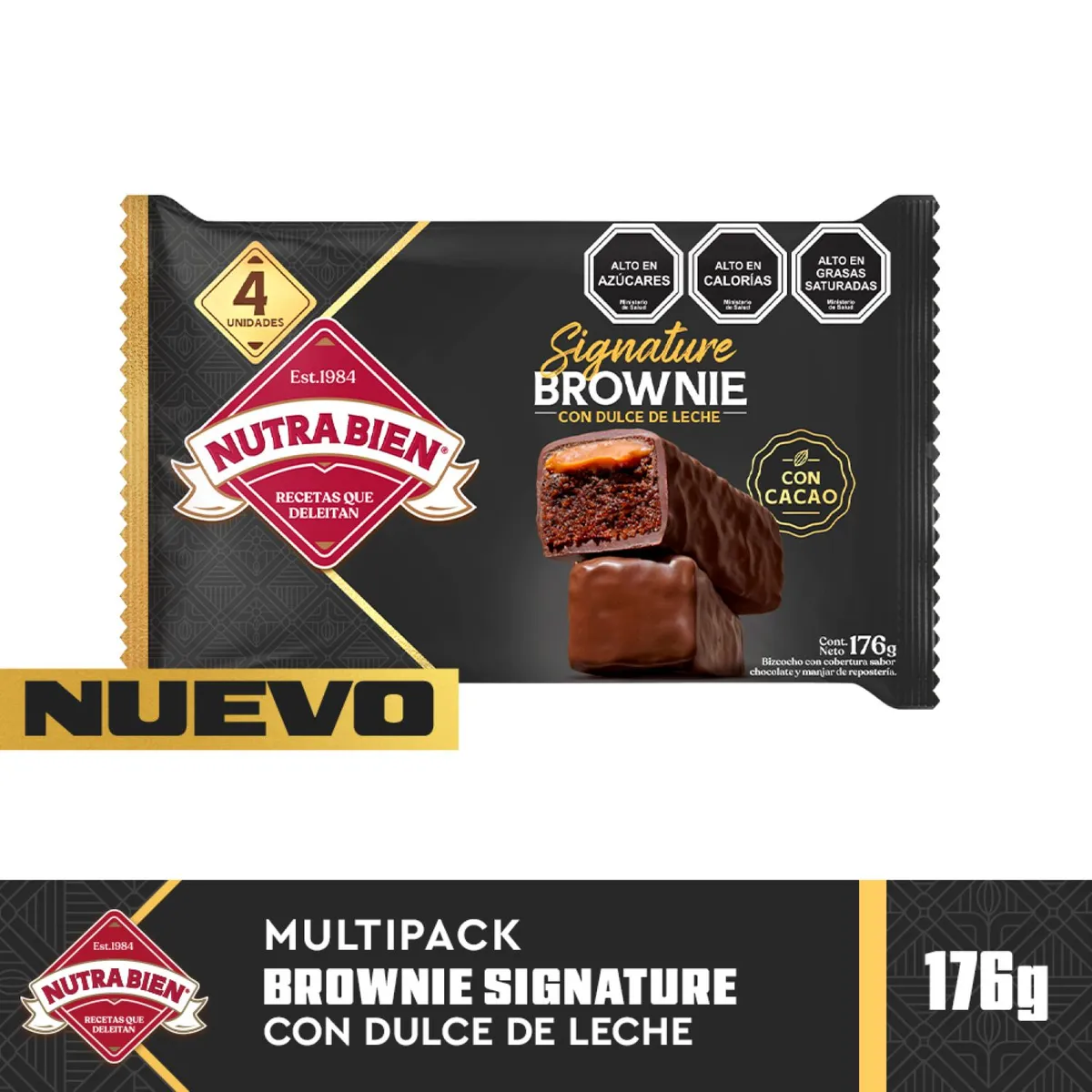 NUTRA BIEN - Brownie Signature con Dulce de Leche Nutra Bien 4 un