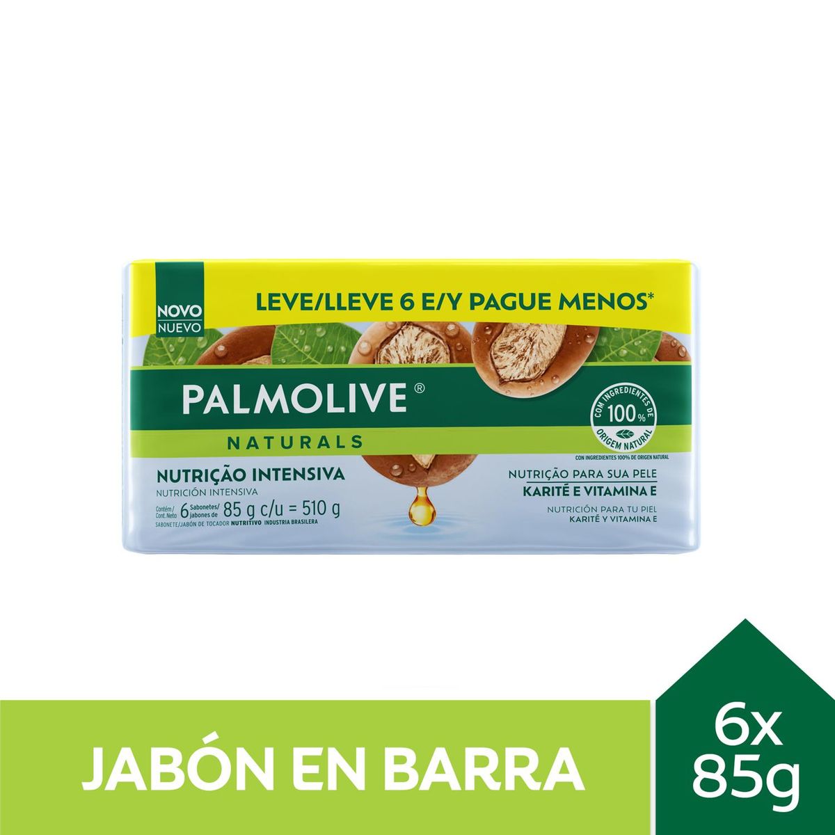 PALMOLIVE - Pack Jabón en Barra Karité Palmolive 6 x 85 gr
