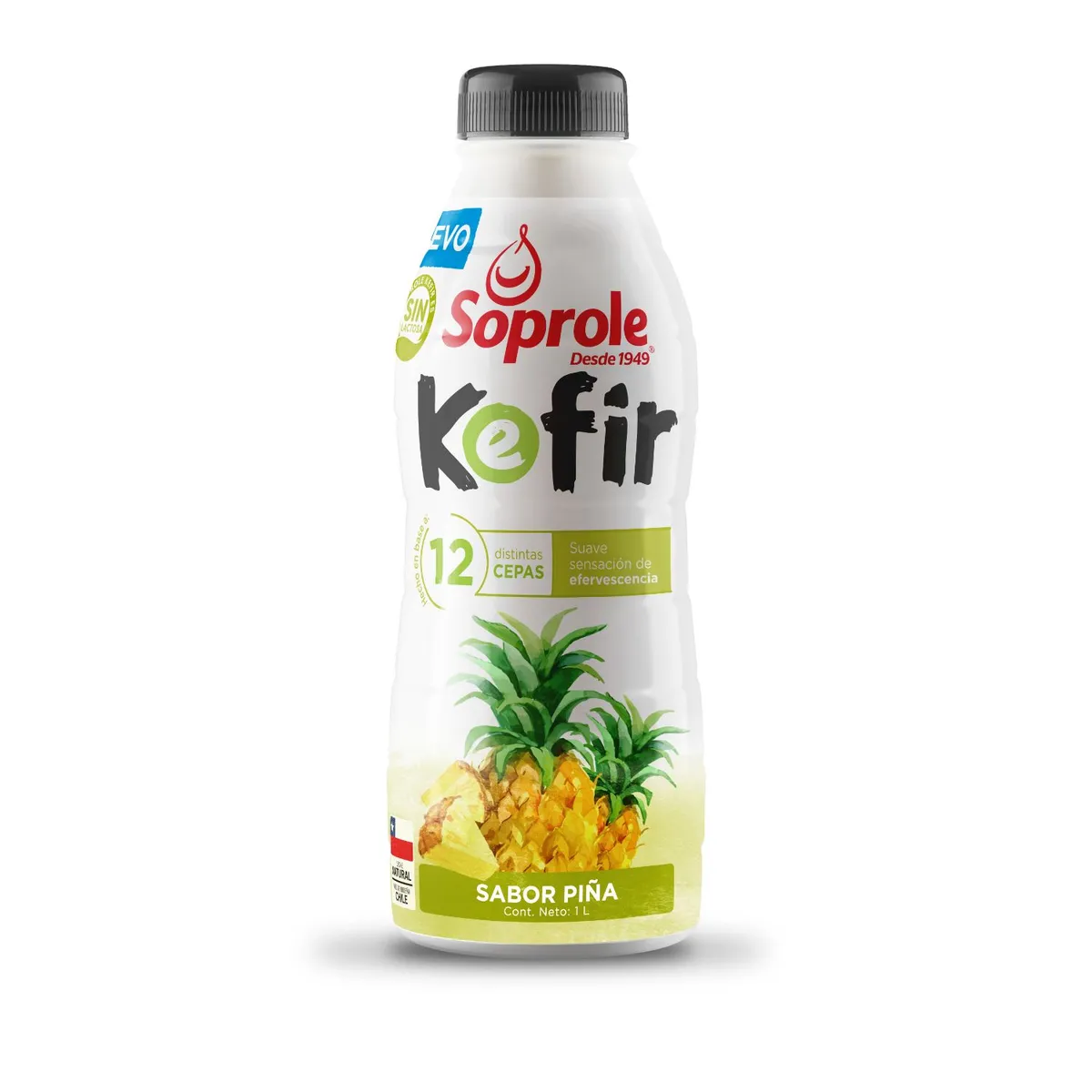 SOPROLE - Yoghurt Kefir Sabor Piña Soprole 1 lt