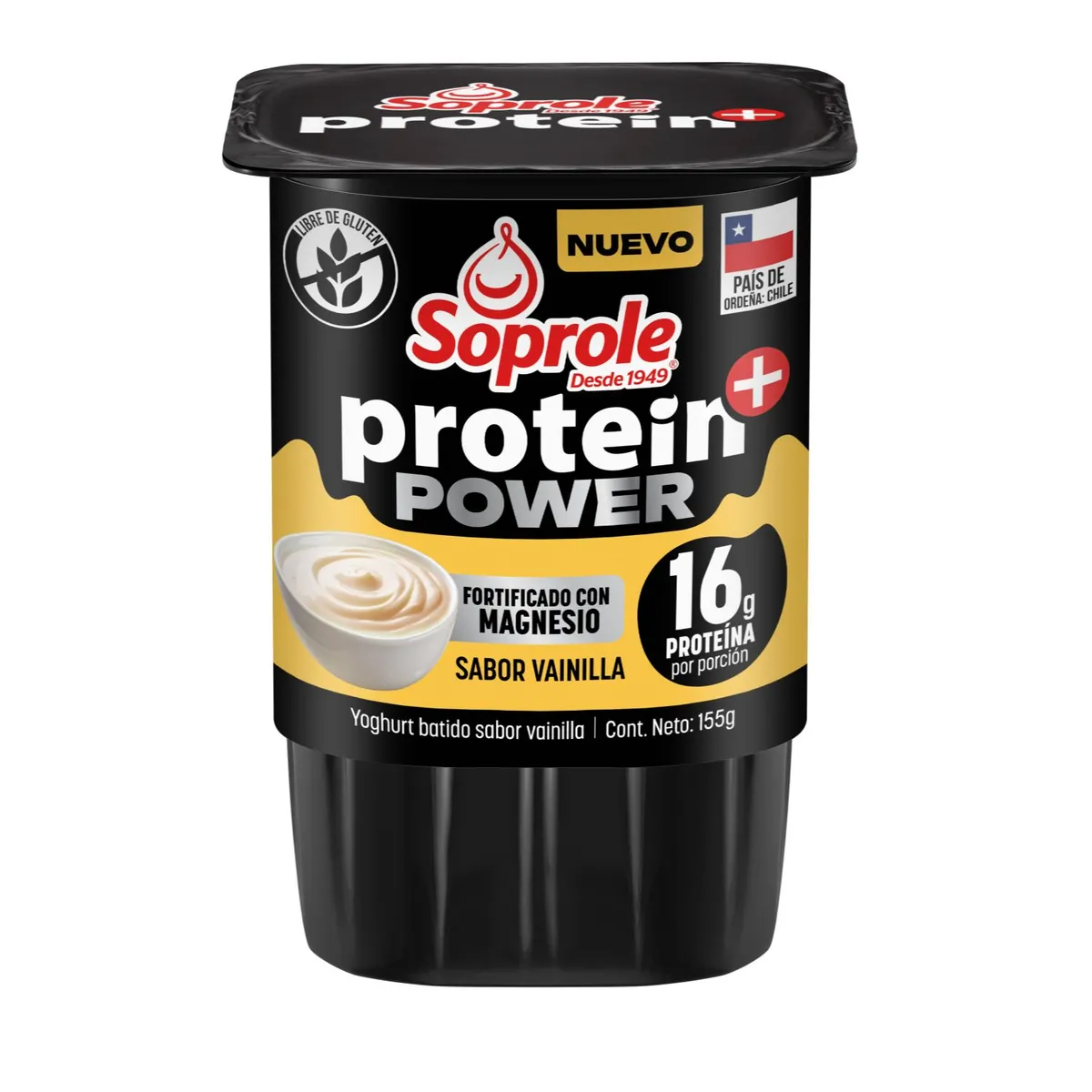 SOPROLE - Yoghurt Sabor Vainilla Power Protein Soprole 155 gr
