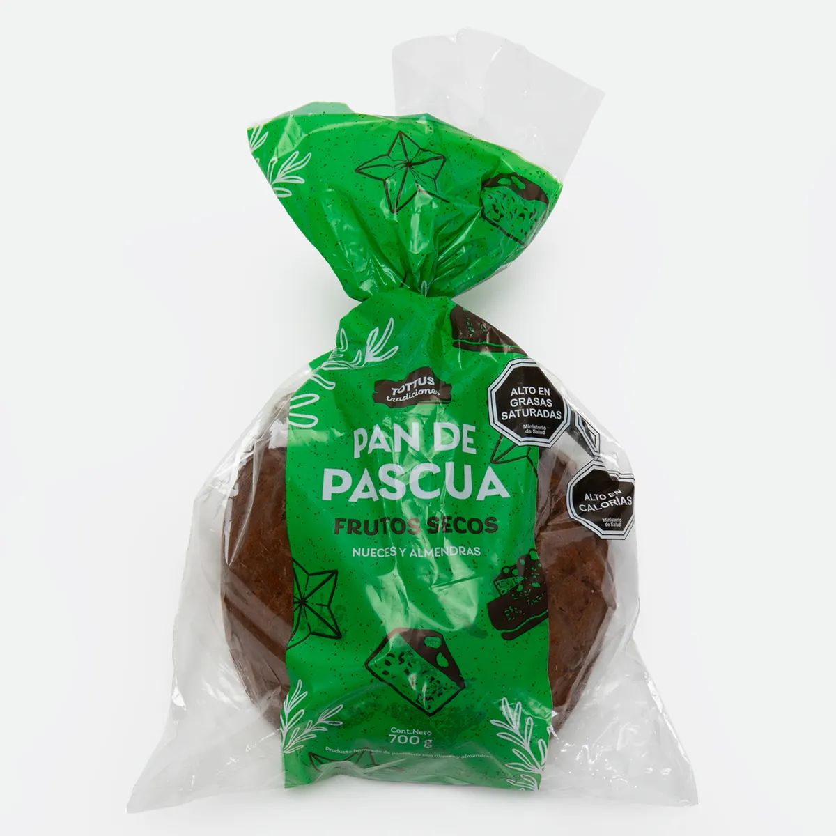 TOTTUS - Pan de Pascua Frutos Secos Tottus 700 gr