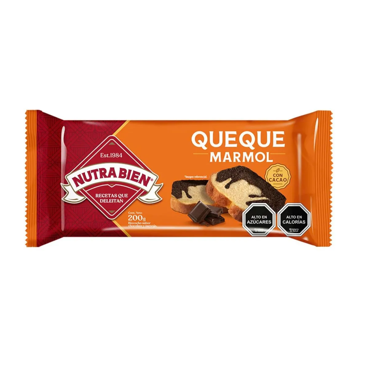 - Queque Mármol Familiar Nutra Bien 200 gr