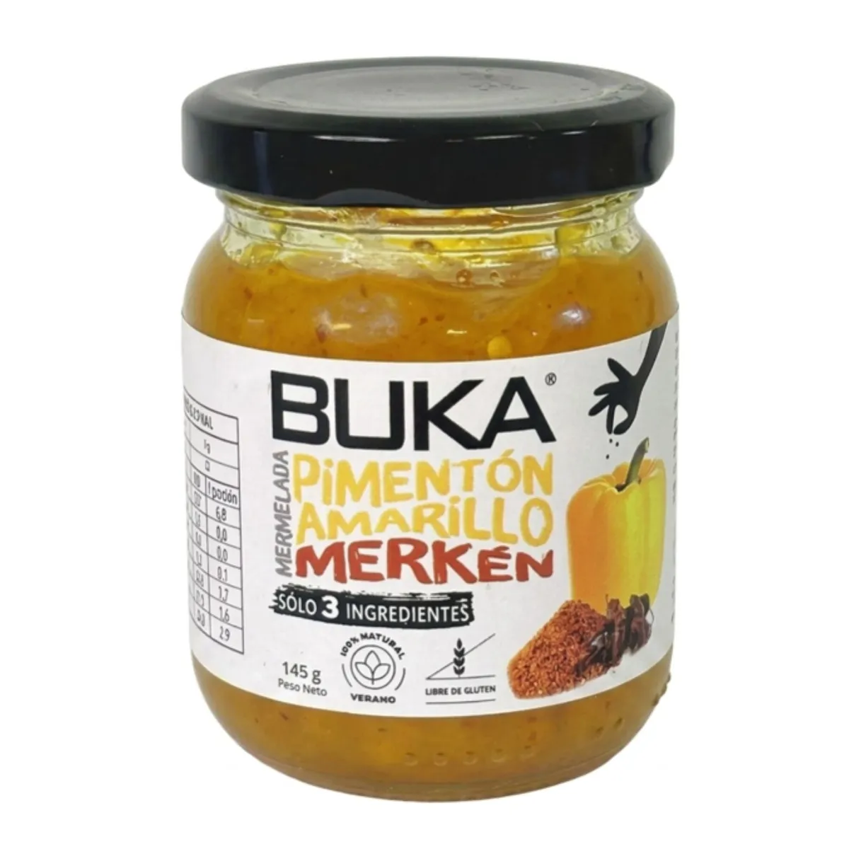 BUKA - MERMELADA PIMENTON AMARILLO BUKA 145 G