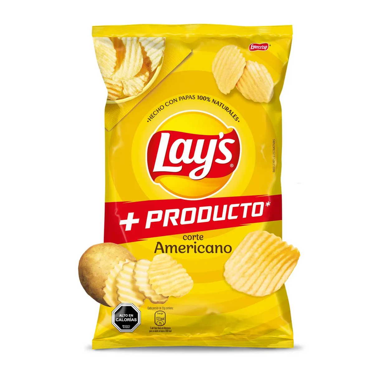 LAYS - Papas Fritas Lays Corte Americano 250 gr