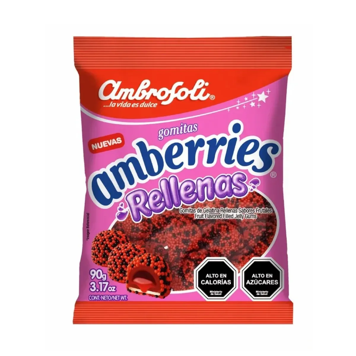 AMBROSOLI - Gomitas Amberries Rellenas Ambrosoli 90 gr
