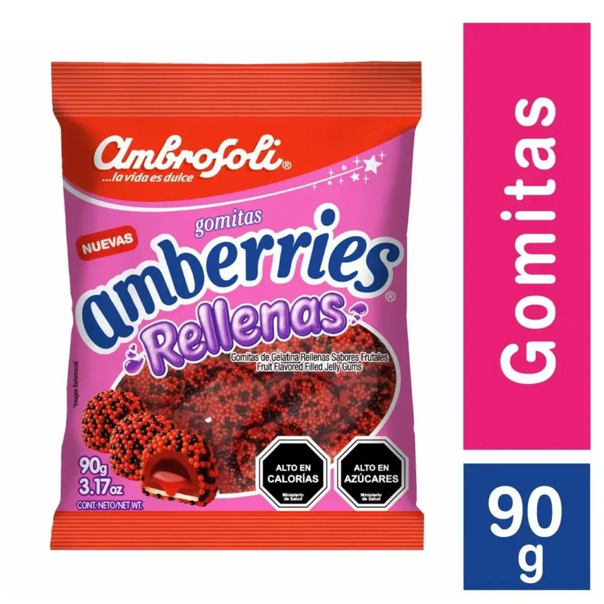 AMBROSOLI - Gomitas Amberries Rellenas Ambrosoli 90 gr