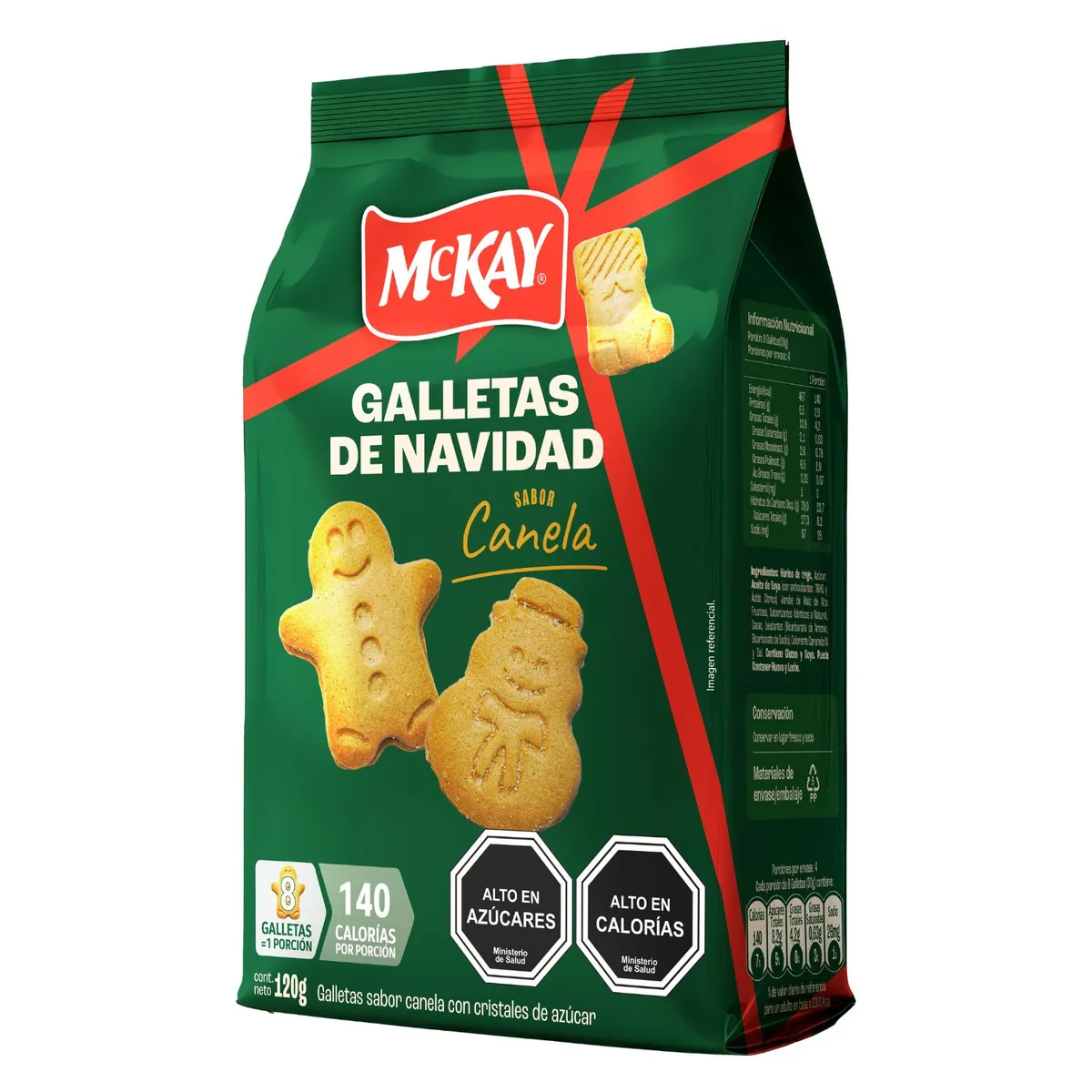 MCKAY - Galletas de Navidad Sabor Canela Mckay 120 gr