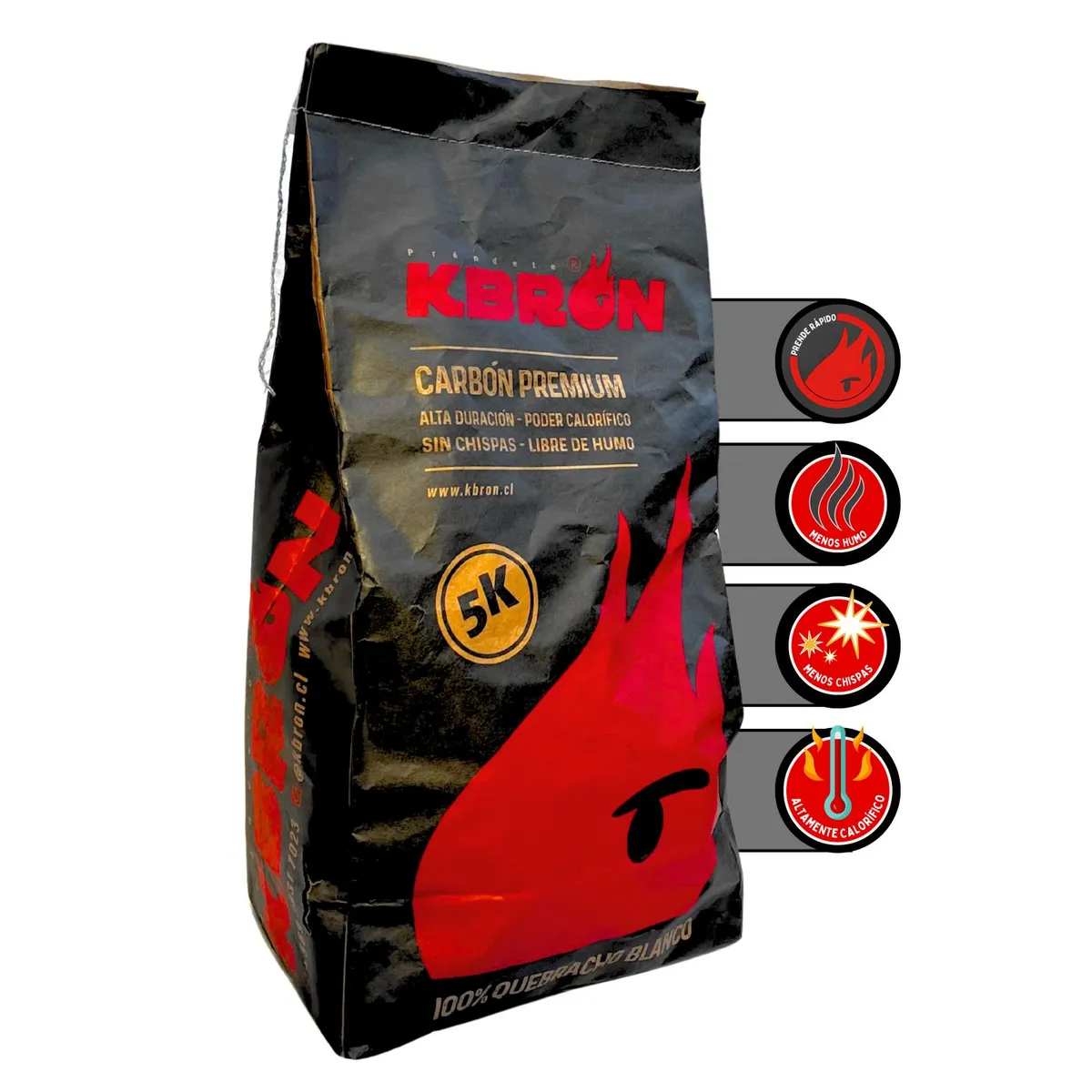  - CARBON QUEBRACHO BLANCO KBRON 5 KG