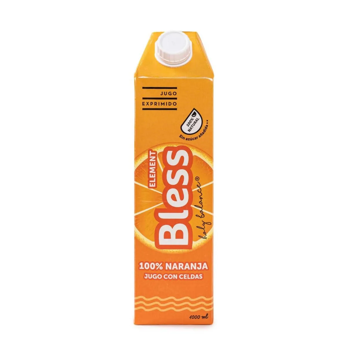 BLESS - Jugo Prensado Bless Element Sabor Naranja 1 lt