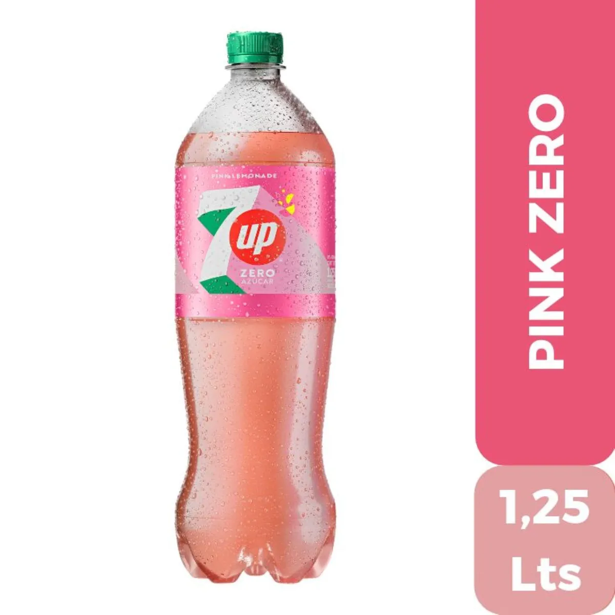 SEVEN UP - Bebida Seven Up Pink Lemonade Zero Azúcar Desechable 1.25 Lt