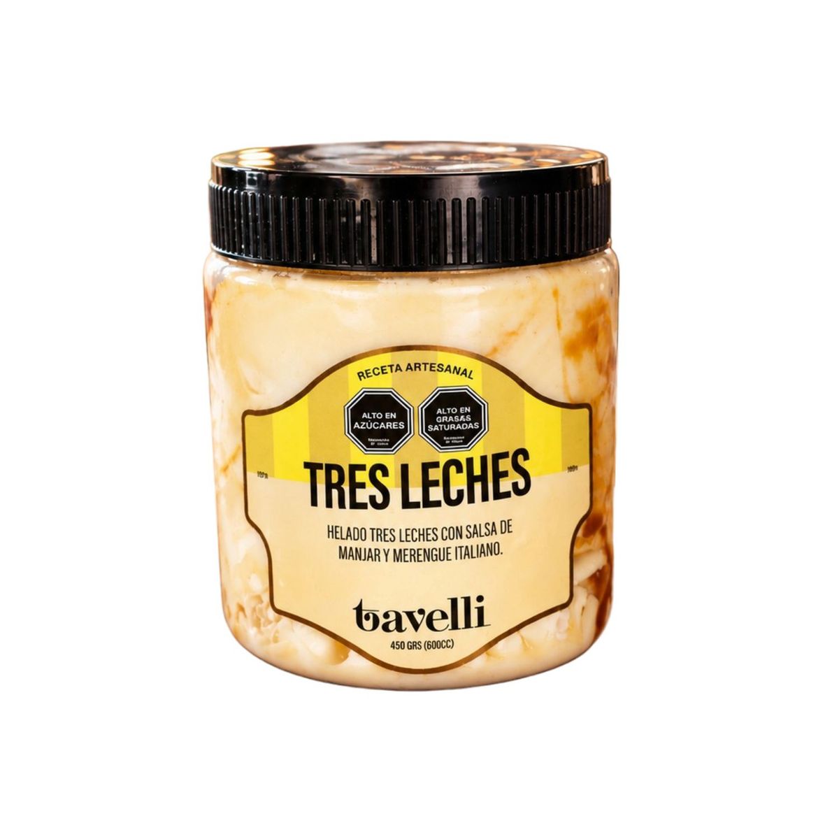 TAVELLI - Helado Tres Leches Tavelli 450 gr