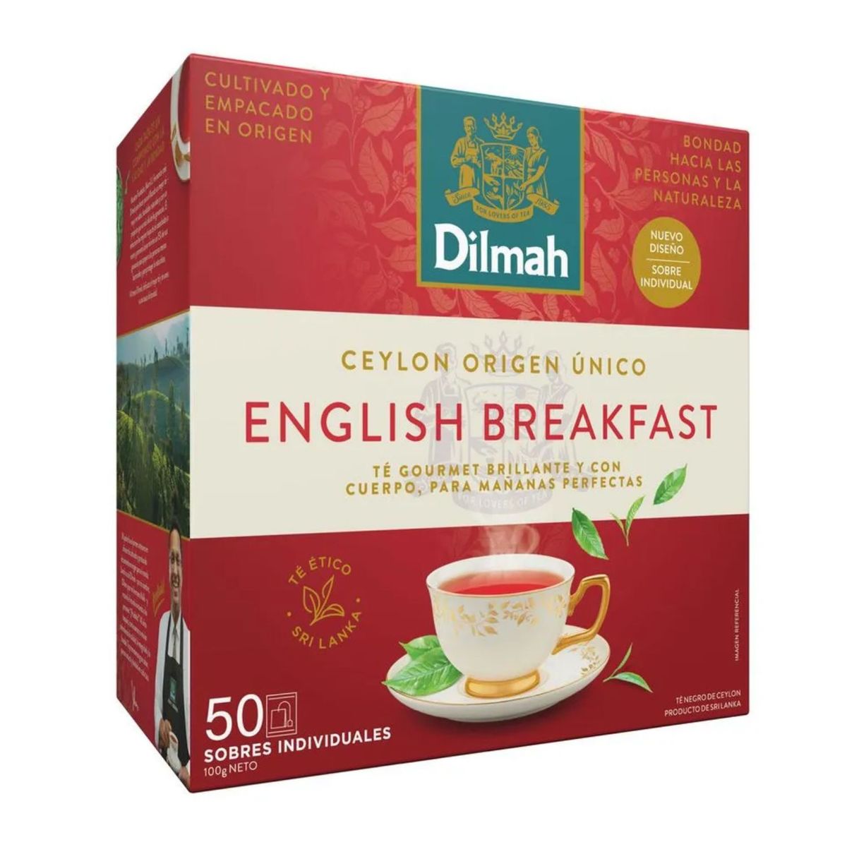 DILMAH - Té English Breakfast Gourmet Dilmah 50 Un