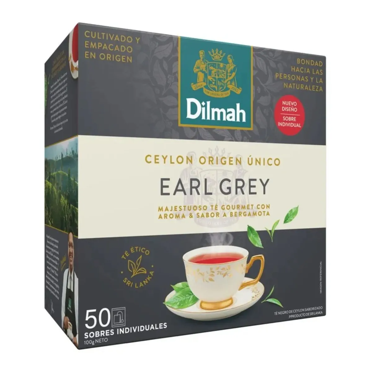 DILMAH - Té Earl Grey Gourmet Dilmah 50 Un