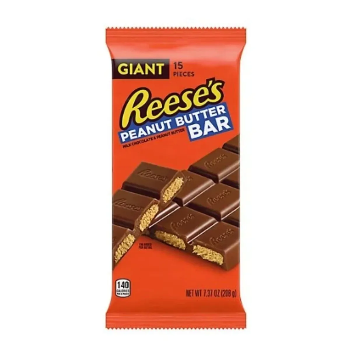 REESES - Barra de Chocolate Reeses 208 gr
