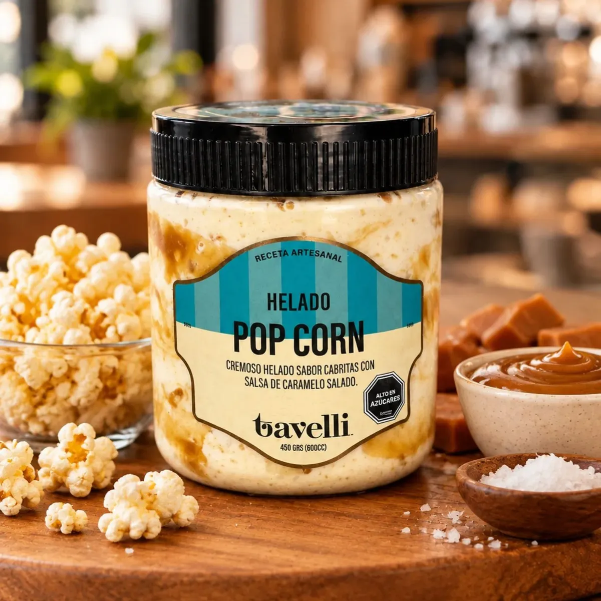 TAVELLI - Helado Pop Corn Tavelli 450 gr
