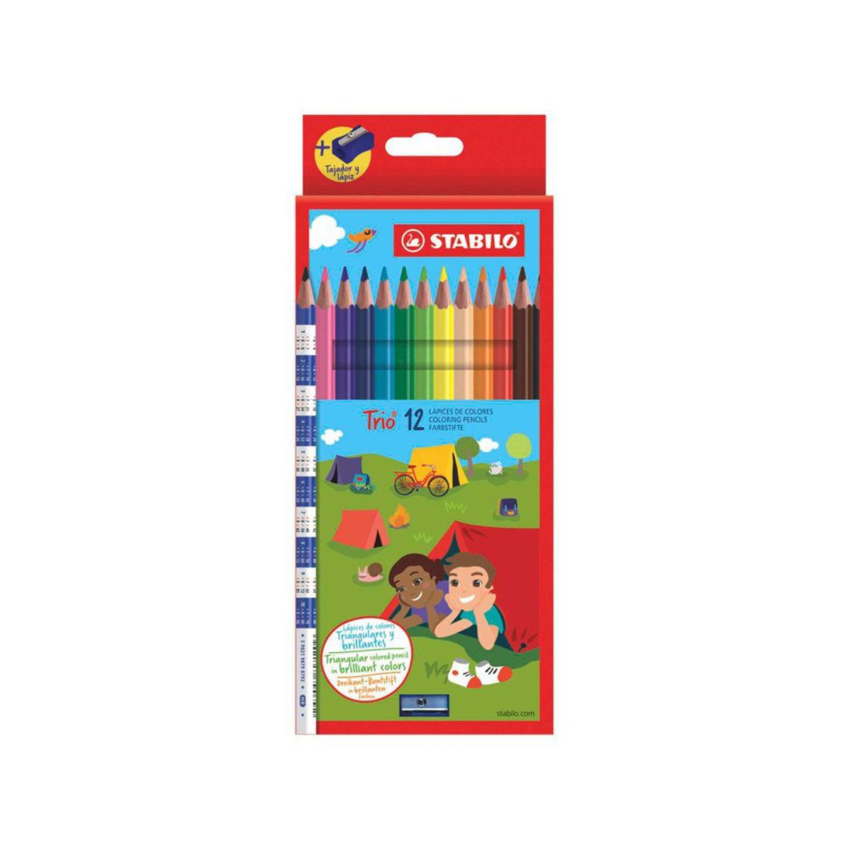 STABILO - Colores Stabilo Triangulares Delgados Empaque 12 Und