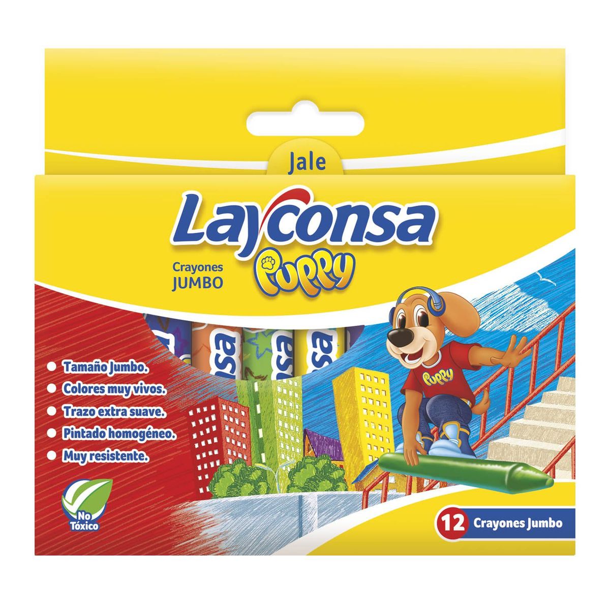 LAYCONSA - Crayón Layconsa Jumbo Puppy Caja 12 Und