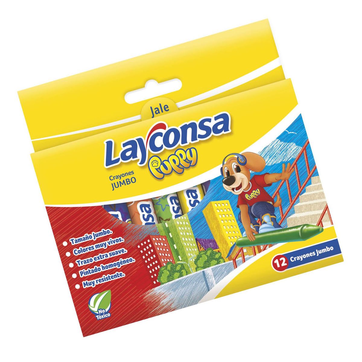 LAYCONSA - Crayón Layconsa Jumbo Puppy Caja 12 Und