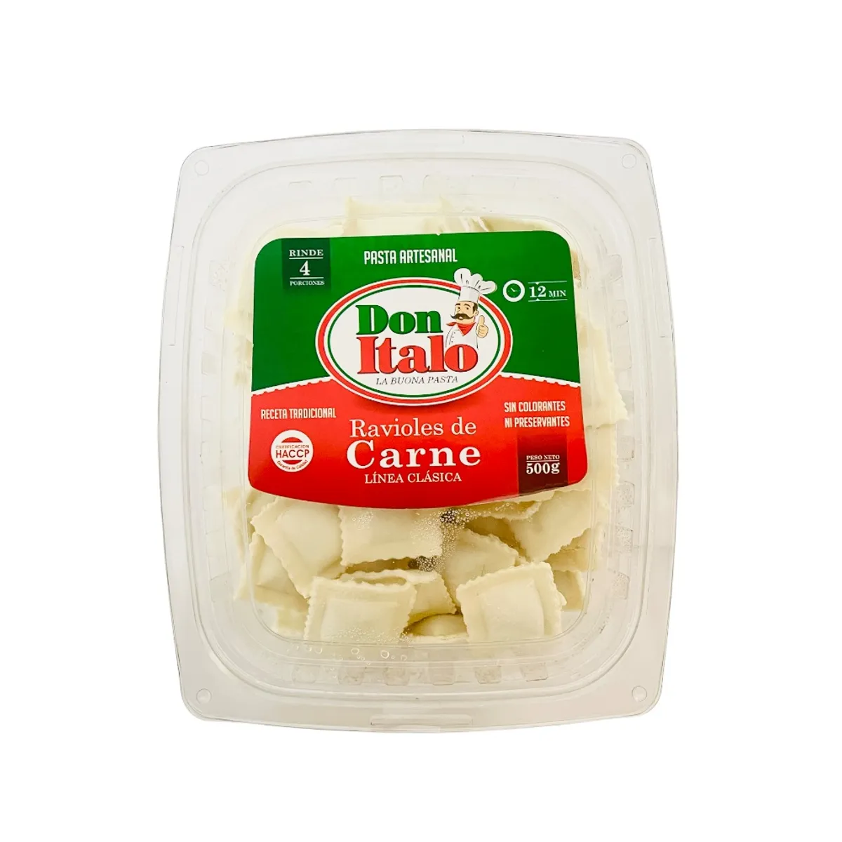 DON ITALO - Ravioles de Carne Don Italo Empaque 500 g