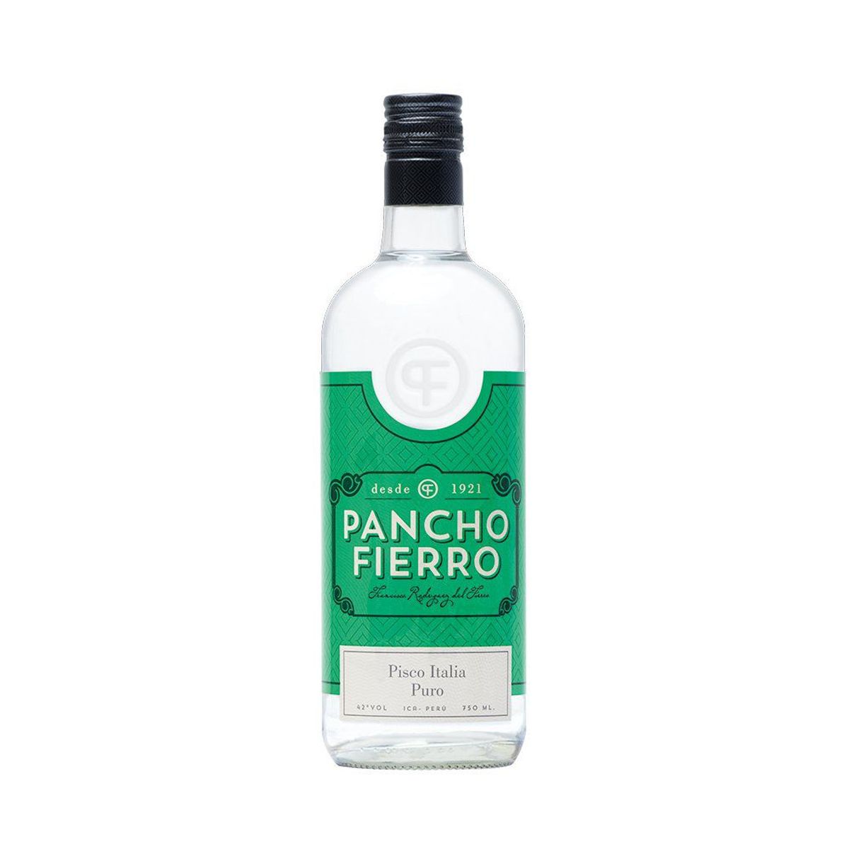 PANCHO FIERRO - Pisco Italia Pancho Fierro Puro Botella 750 mL