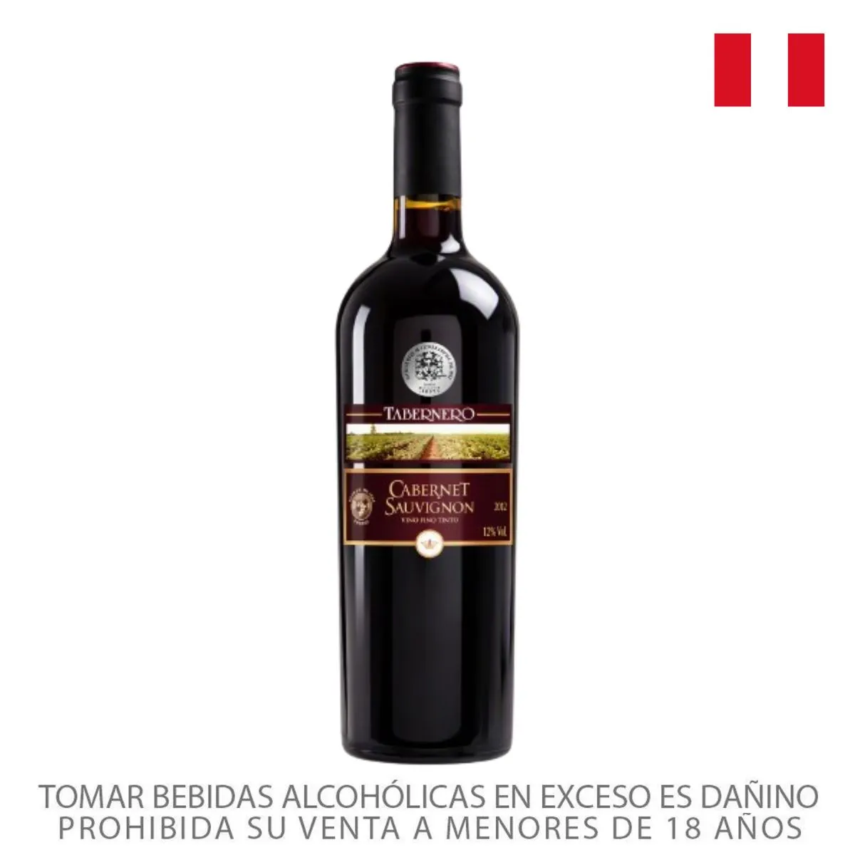 TABERNERO - Vino Tabernero Seco Cabernet Sauvignon Botella 750 mL
