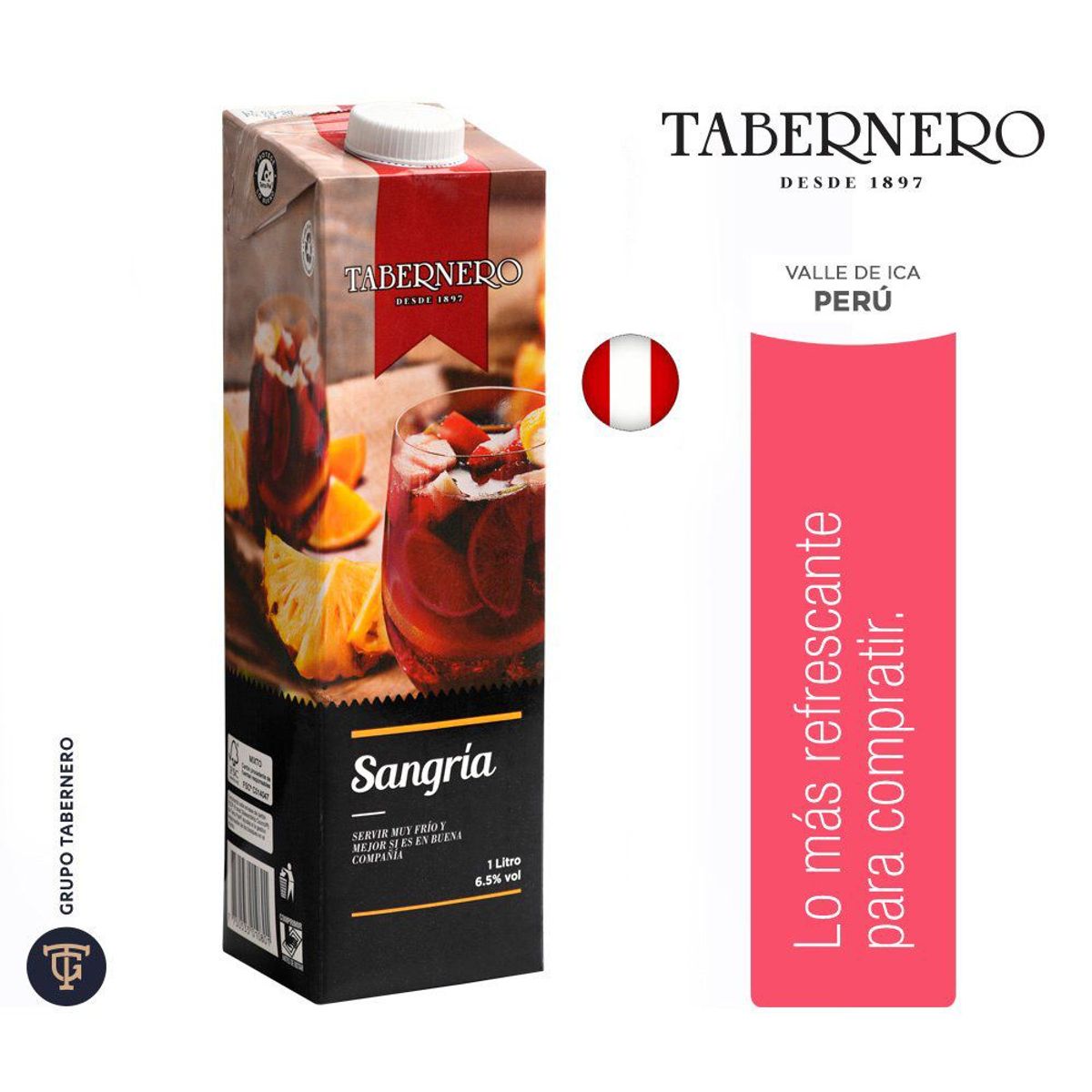 TABERNERO - Sangría Tabernero Caja 1 L