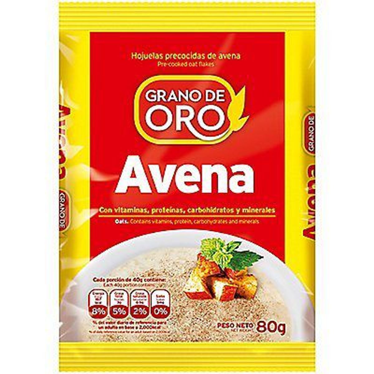 GRANO DE ORO - Avena Grano de Oro 80 g
