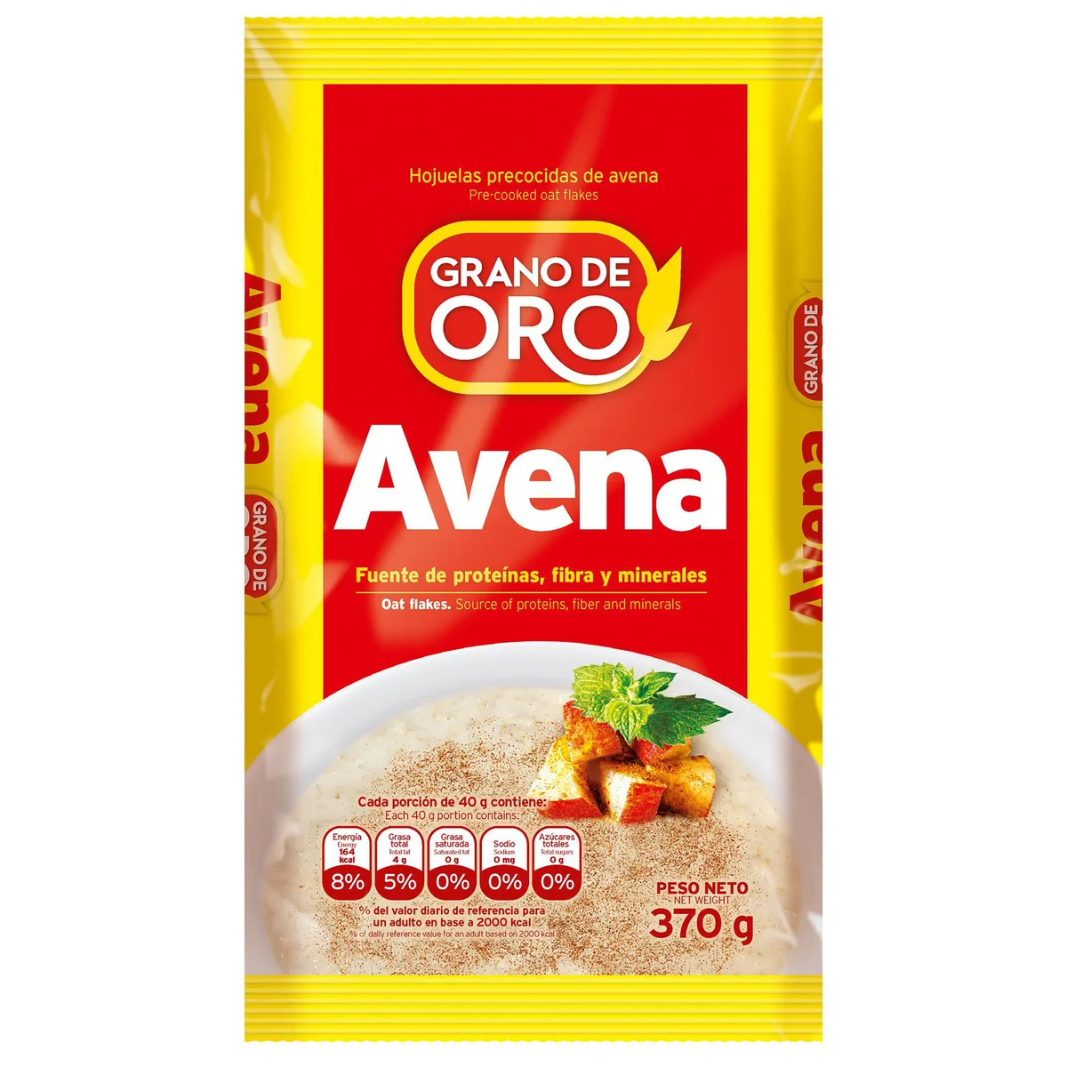 GRANO DE ORO - Avena Grano de Oro Bolsa 370 g