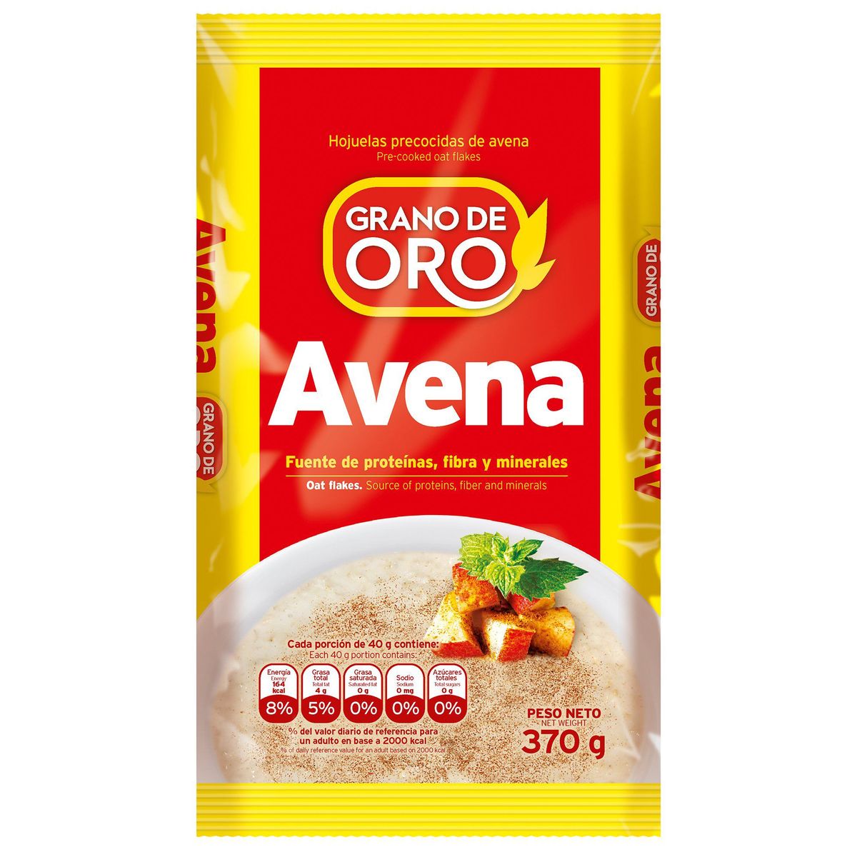 GRANO DE ORO - Avena Grano de Oro Bolsa 370 g