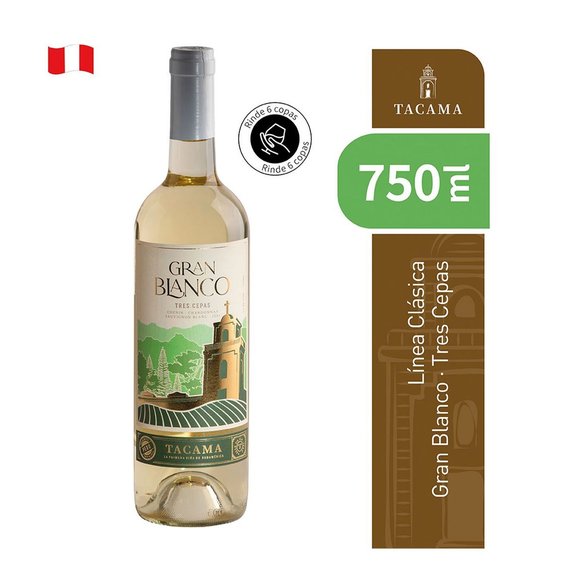 TACAMA - Vino Tacama Gran Blanco Botella 750 mL