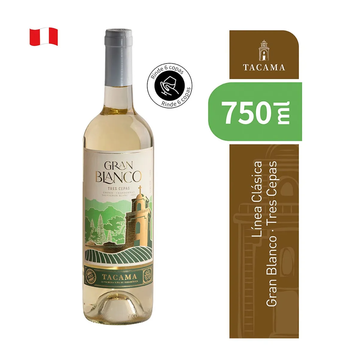 TACAMA - Vino Tacama Gran Blanco Botella 750 mL