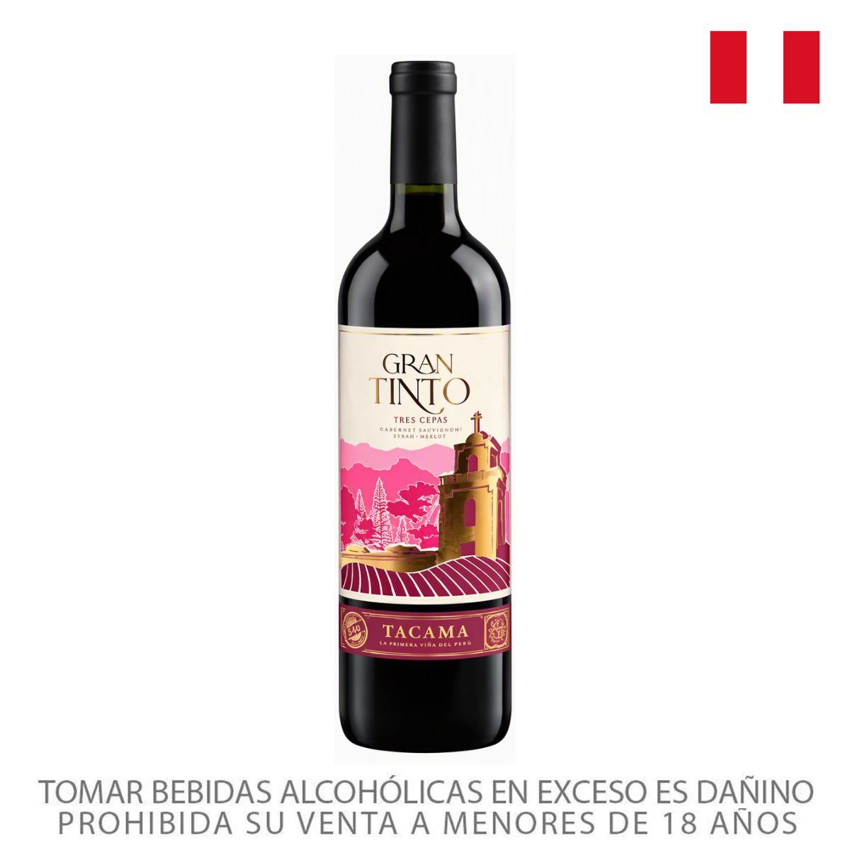 TACAMA - Vino Gran Tinto Tacama Botella 750 mL