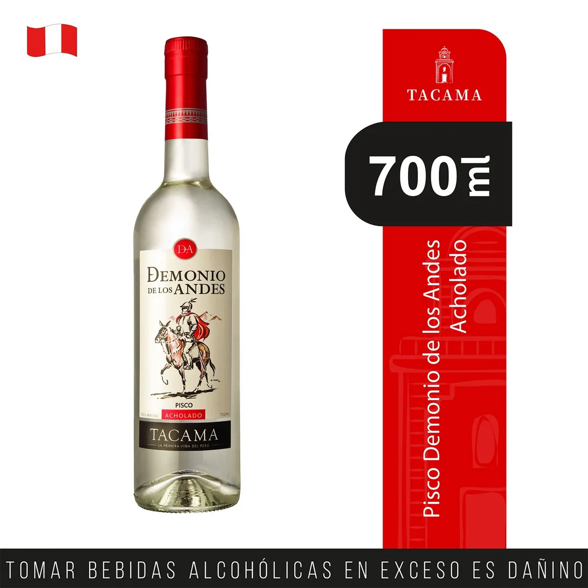 TACAMA - Pisco Acholado Demonio de los Andes Tacama Botella 700 mL